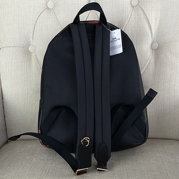 NWT Coach Jumbo Floral backpack and wallet set - Picture 4 of 8